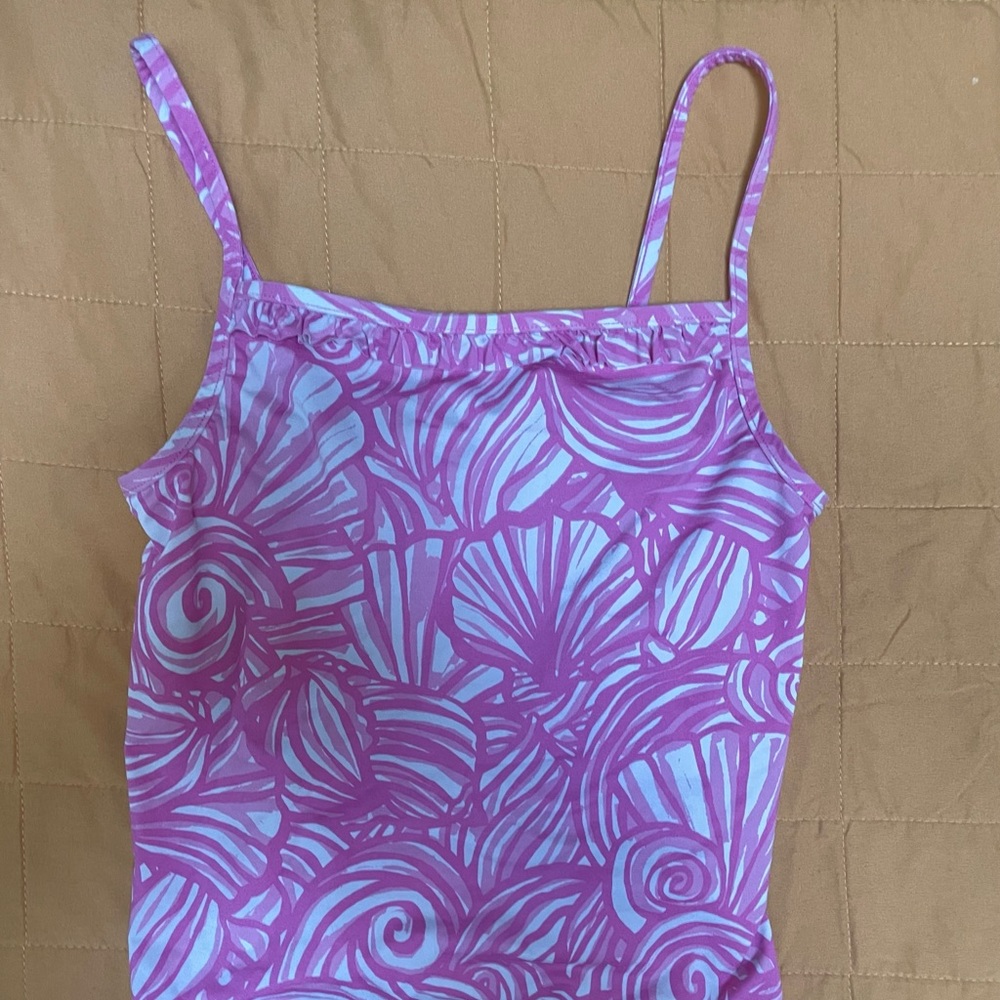 Vineyard Vines Girls Pink Swim Top